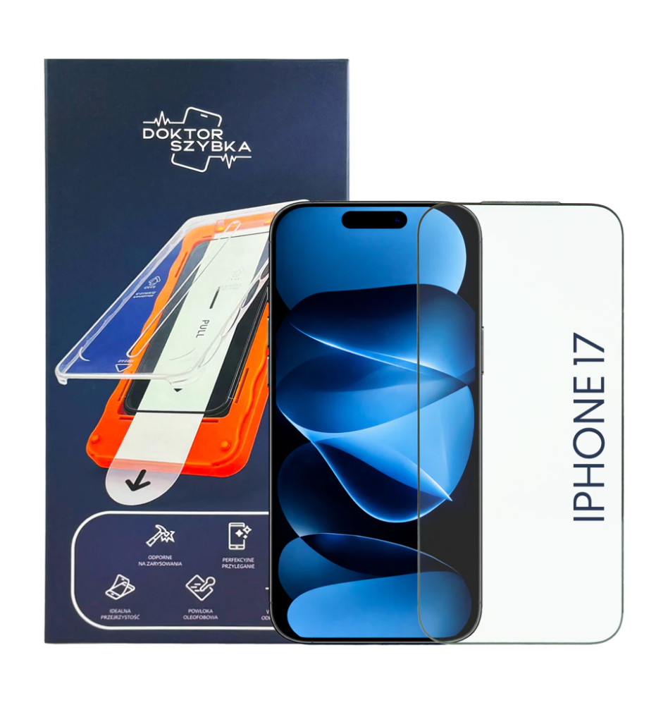 Szkło hartowane Szybka iPhone 17 + APLIKATOR 1 SZT
